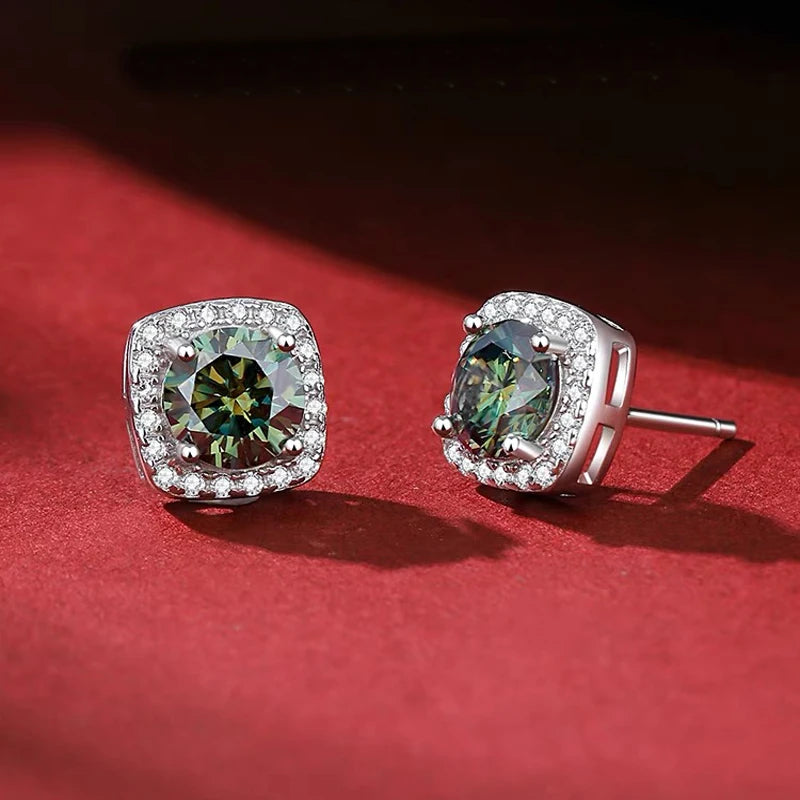 Moissanite Stud Earrings For Women