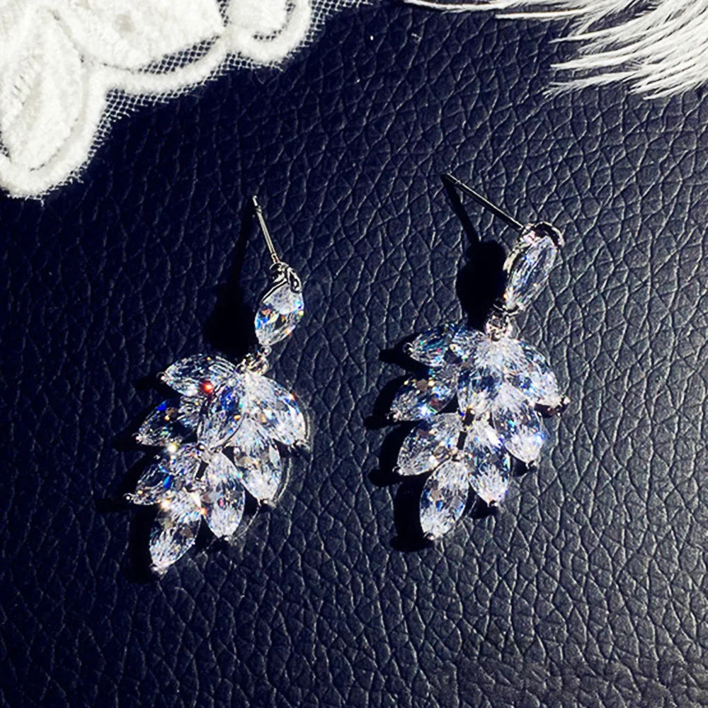 Glamorous Special Occasion CZ Earrings E1954 Bazaare Mart Rhinestone Earrings