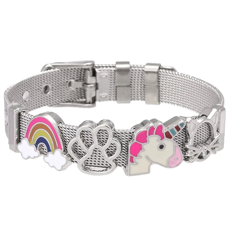 Nautical Stainless Steel Mesh Bracelet