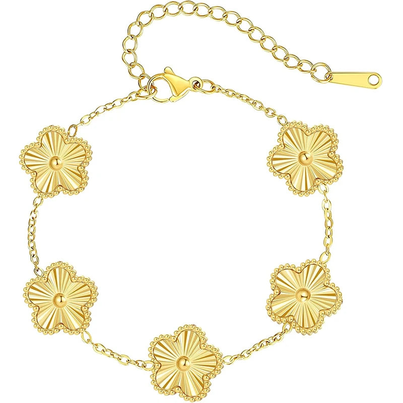 Stainless Steel Clover Bracelets