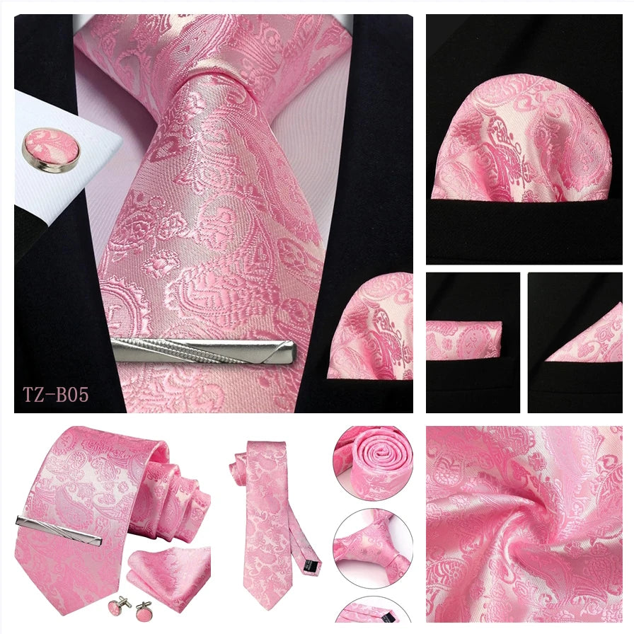 Silk Paisley 4pc Necktie Set