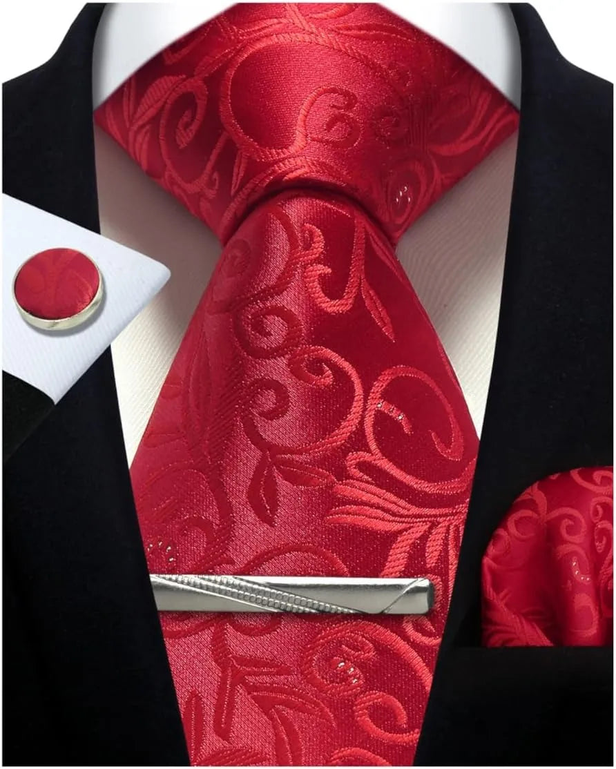 Silk Paisley 4pc Necktie Set