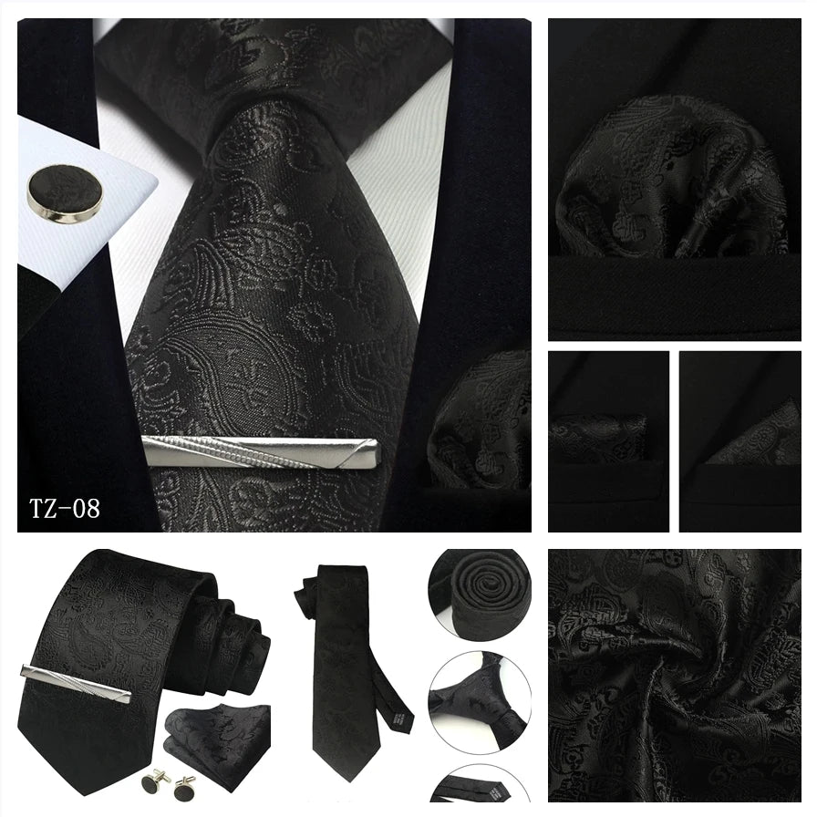 Silk Paisley 4pc Necktie Set