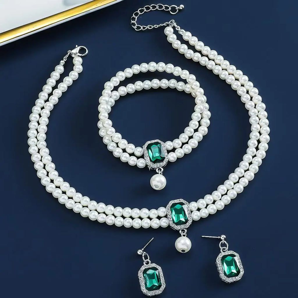 White Pearl Jewelry Sets Bazaare Mart White Pearl Jewelry Sets
