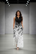Women's Sleeveless Floral Maxi Dress with Pockets – Casual V-Neck Summer Beach Dress Black & White Floral China Mainland Bazaare Mart Floral Maxi Dresses