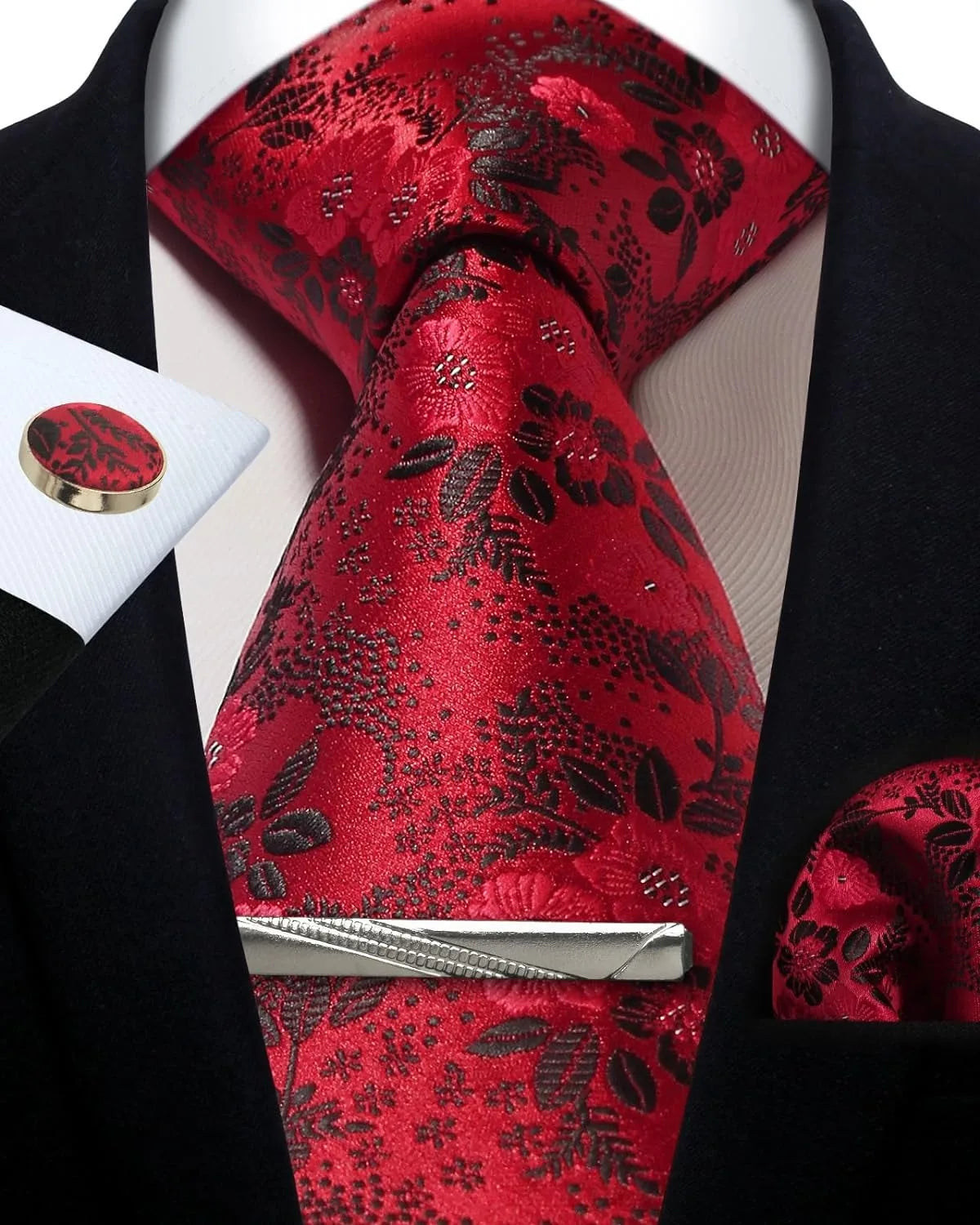 Silk Paisley 4pc Necktie Set