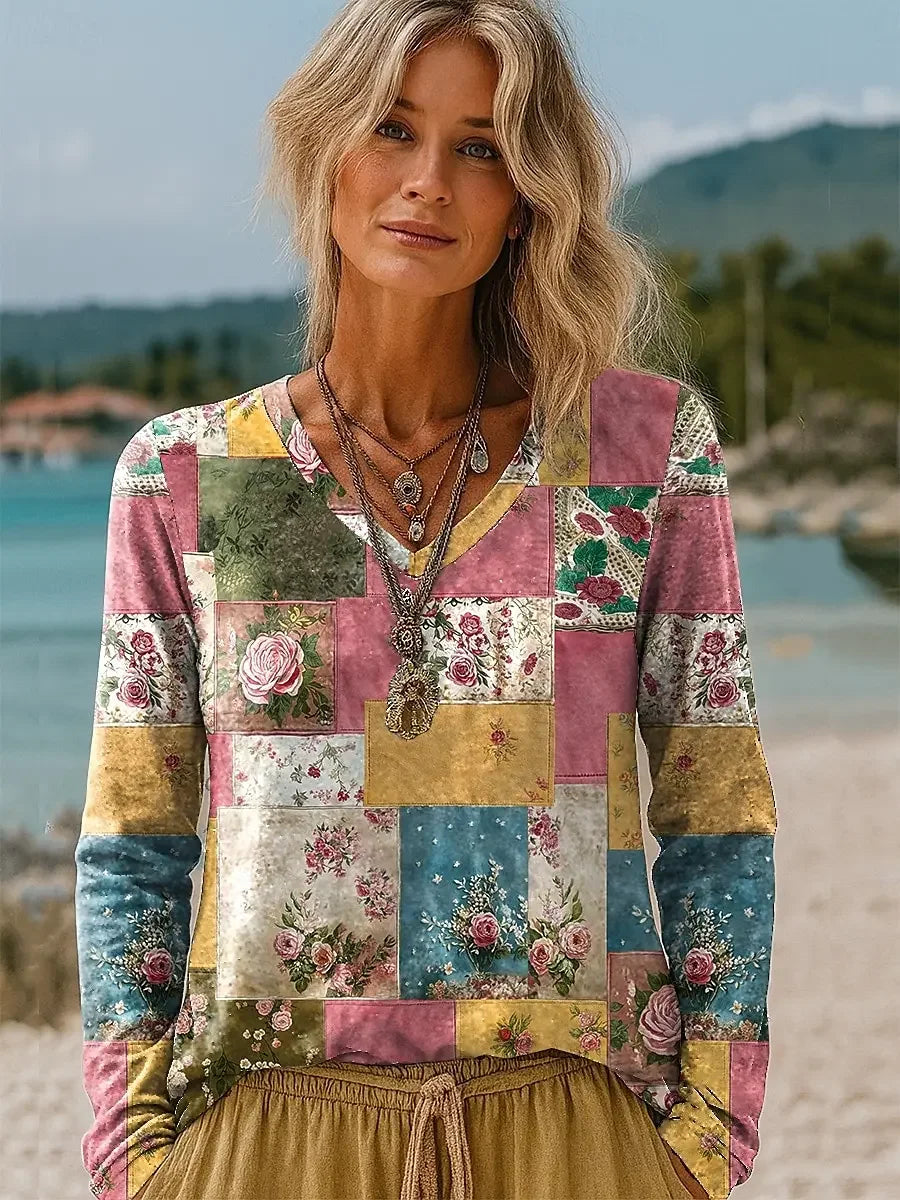 Floral Long Sleeve T-Shirts