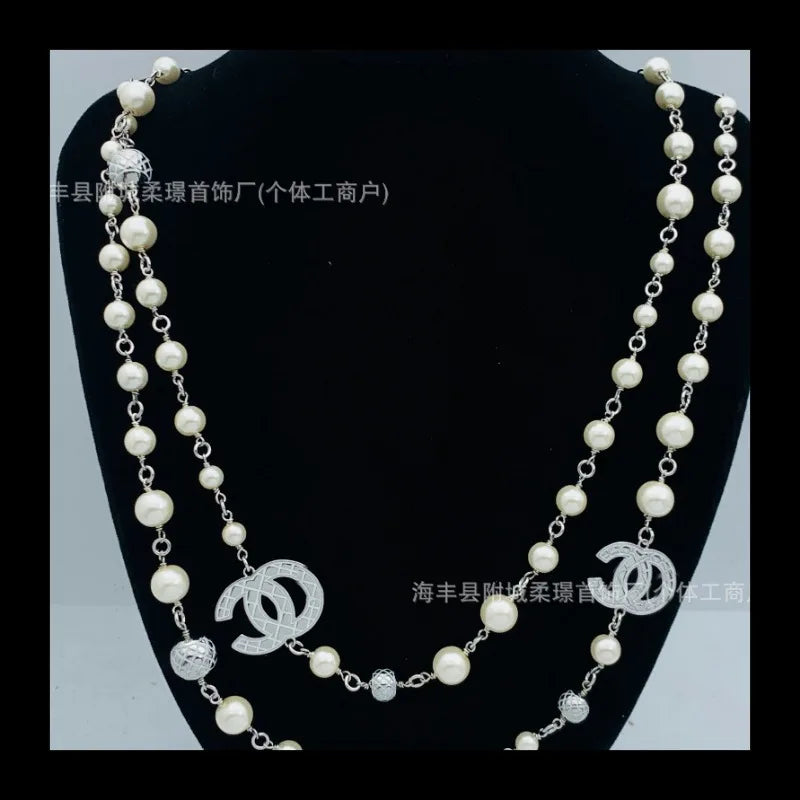 Long Chain Multi-Strand Necklace Bazaare Mart Multi Strand Necklace