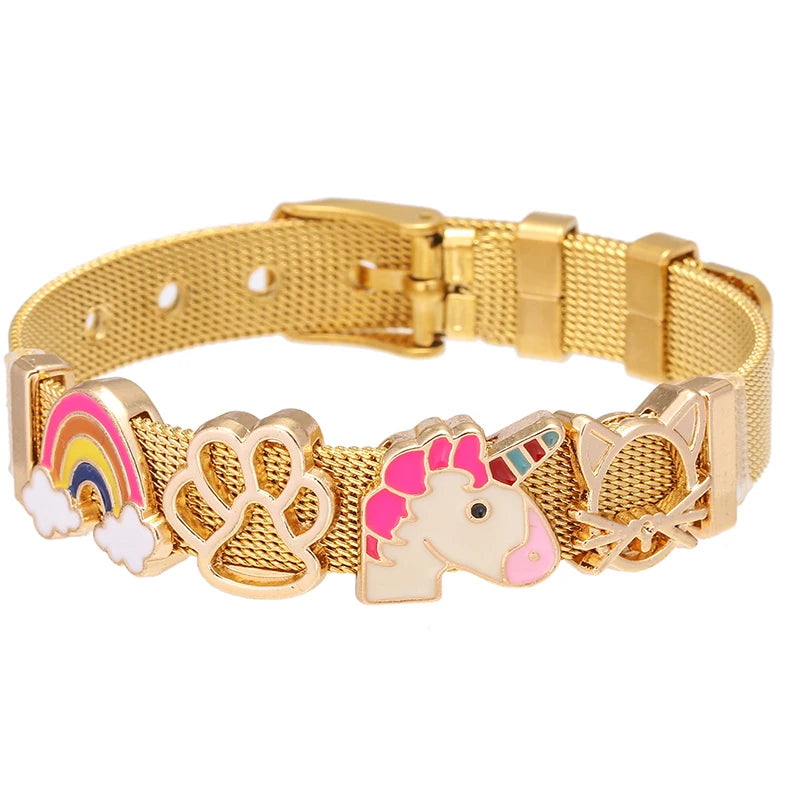 Nautical Stainless Steel Mesh Bracelet