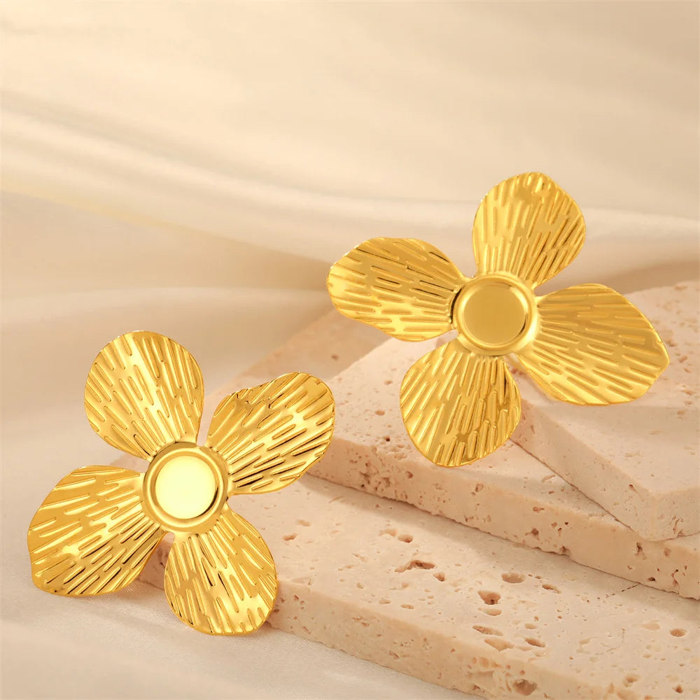 Big Flower Earrings