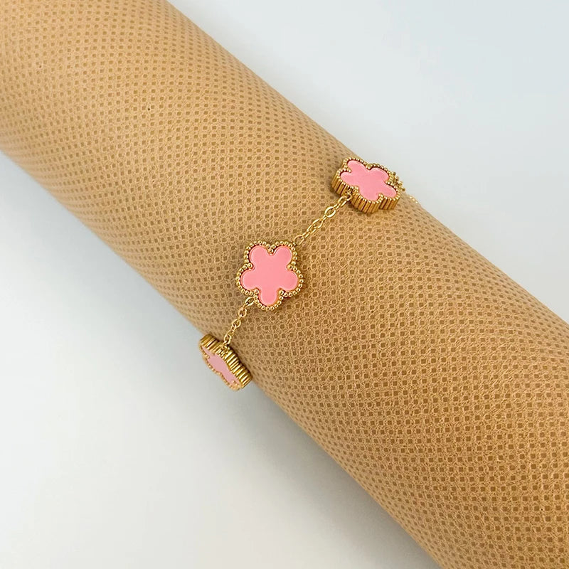 Stainless Steel Clover Bracelets
