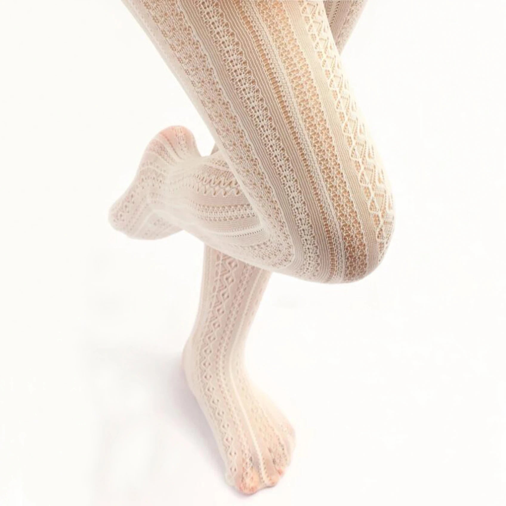 Hollowed Out Knit Tights Bazaare Mart Knit Tights