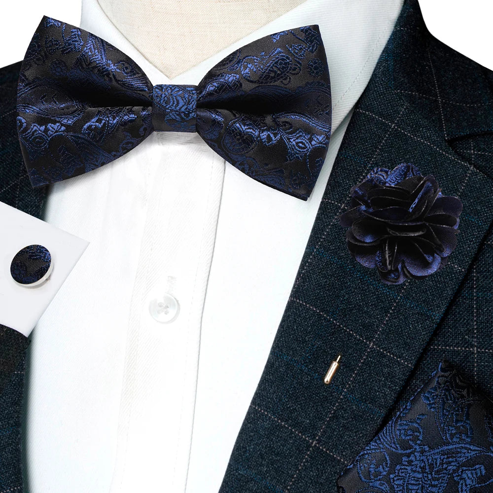 Paisley Jacquard Bow Tie 4pc Set Bazaare Mart Paisley Jacquard Bow Tie 4pc Set