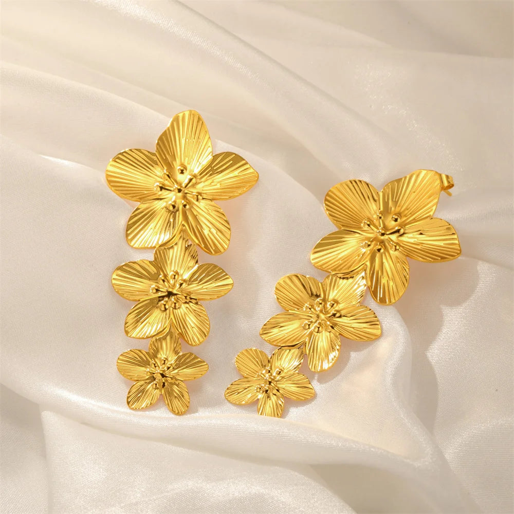 Big Flower Earrings