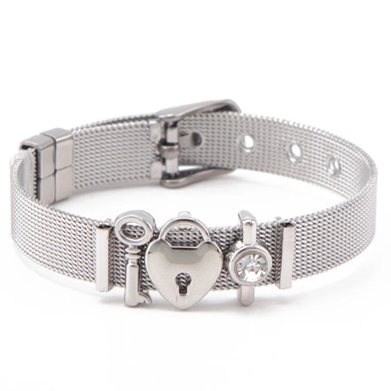 Nautical Stainless Steel Mesh Bracelet
