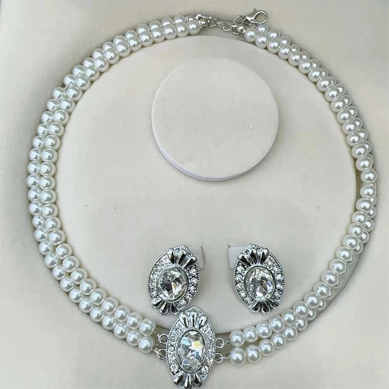 White Pearl Jewelry Sets Bazaare Mart White Pearl Jewelry Sets