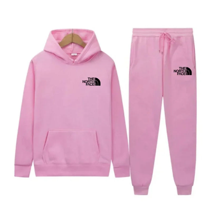 North Face Tracksuits Hoodie+Pants Set