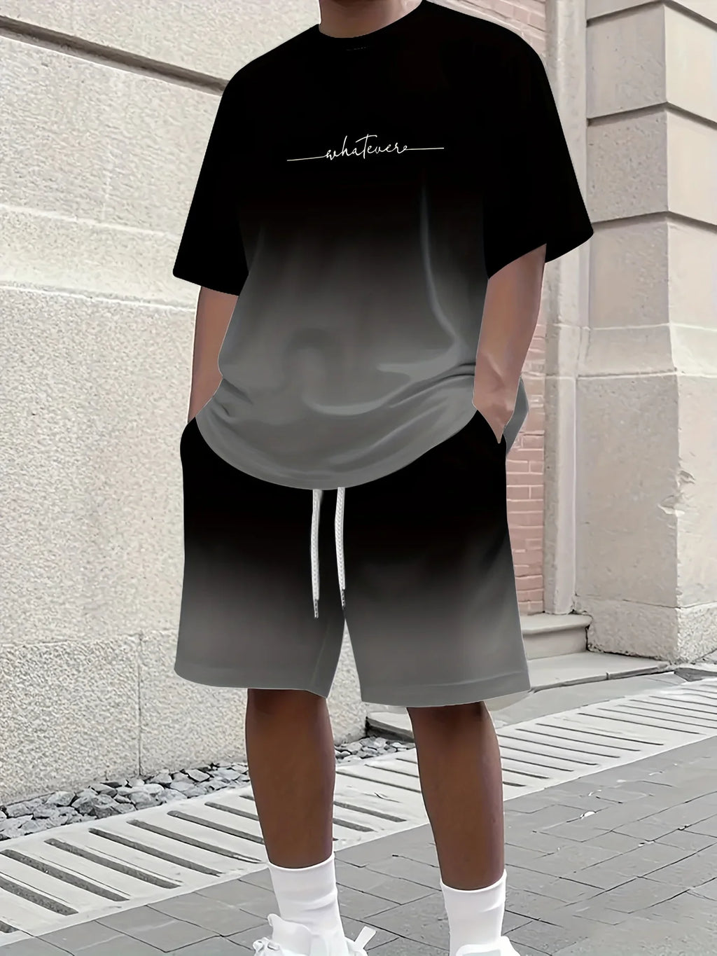Men's T-Shirt and Shorts Set MBTZ25122420LN10 Bazaare Mart Shorts Set