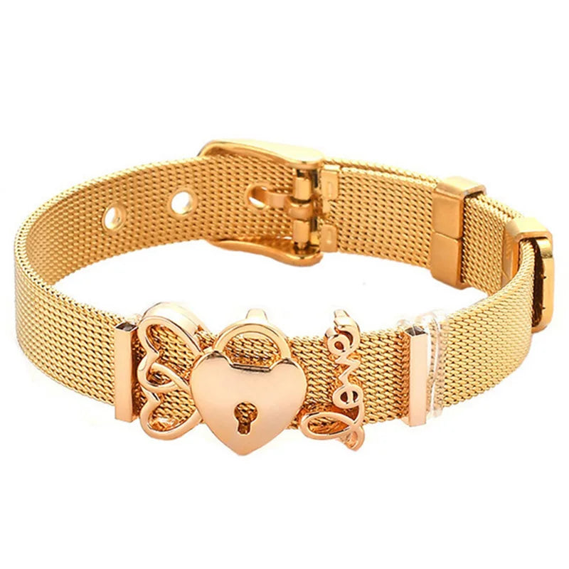 Nautical Stainless Steel Mesh Bracelet