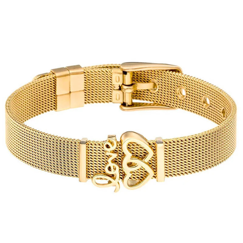 Nautical Stainless Steel Mesh Bracelet