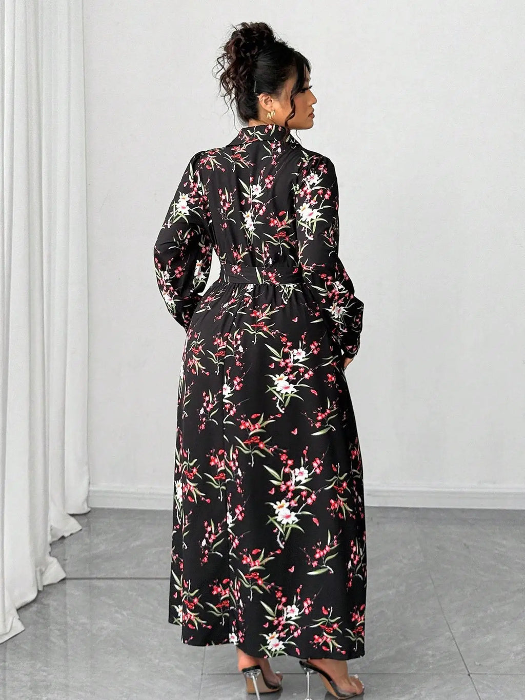 【Plus Size】 All Over Print Dress, Casual Short Dress for Summer, Women's Plus Clothing for Daily Wear Bazaare Mart