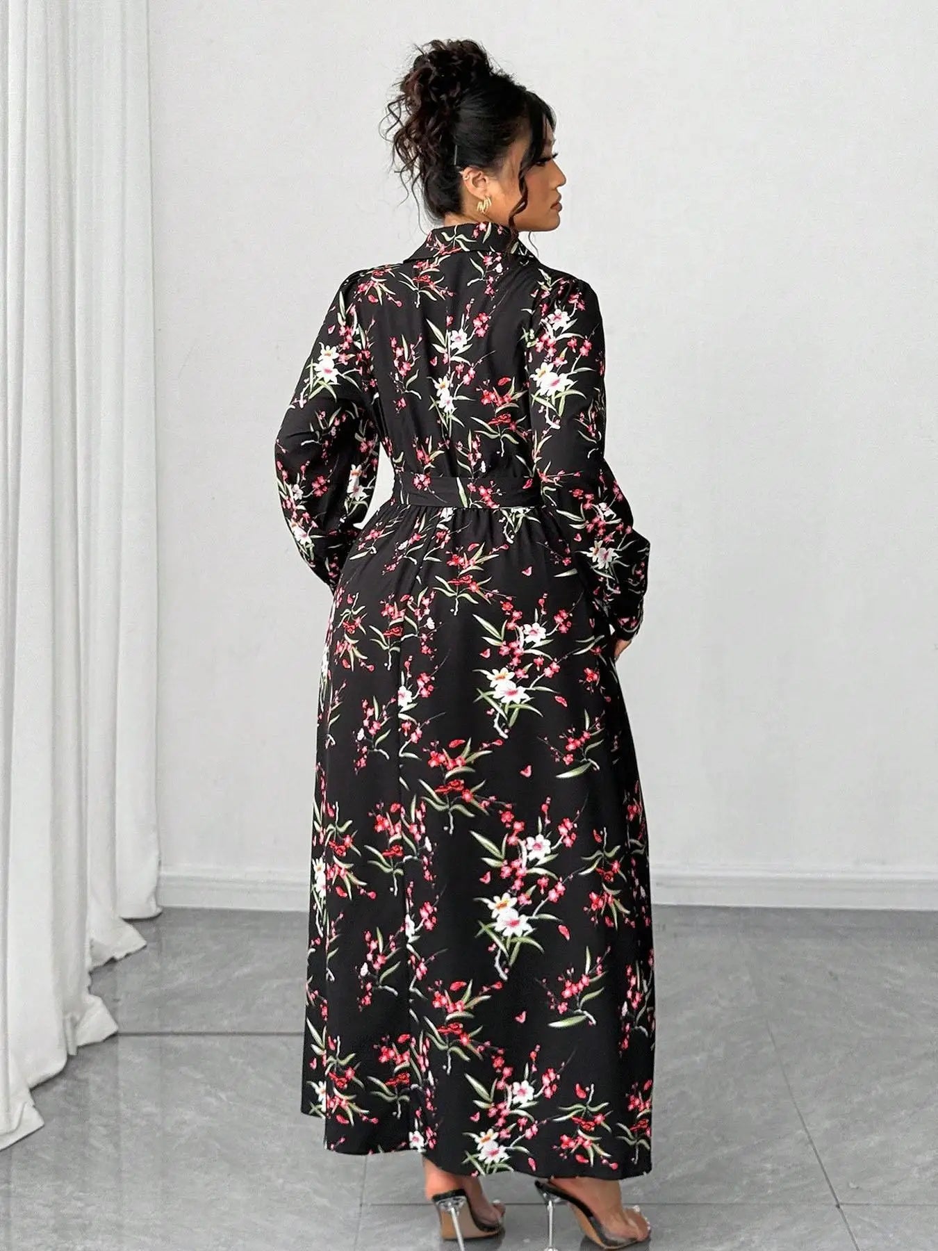 【Plus Size】 All Over Print Dress, Casual Short Dress for Summer, Women's Plus Clothing for Daily Wear Bazaare Mart