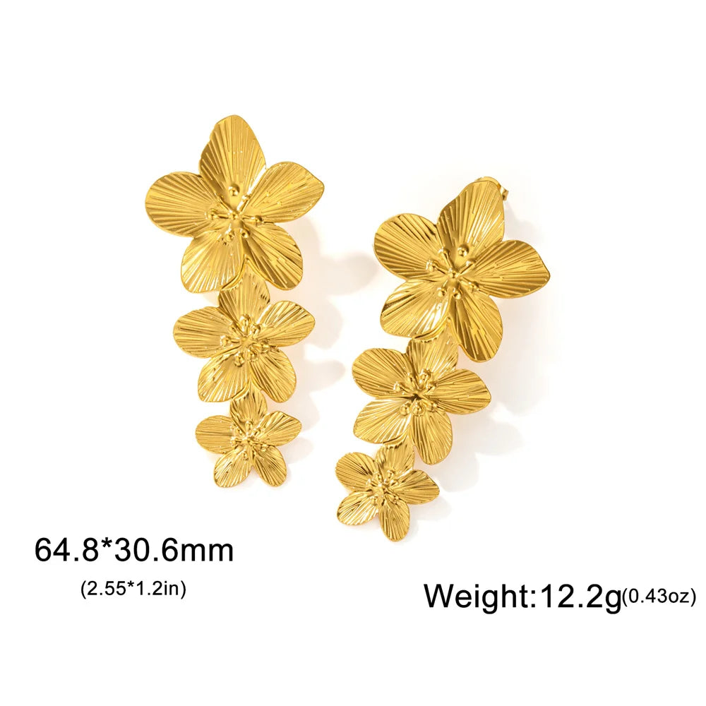 Big Flower Earrings