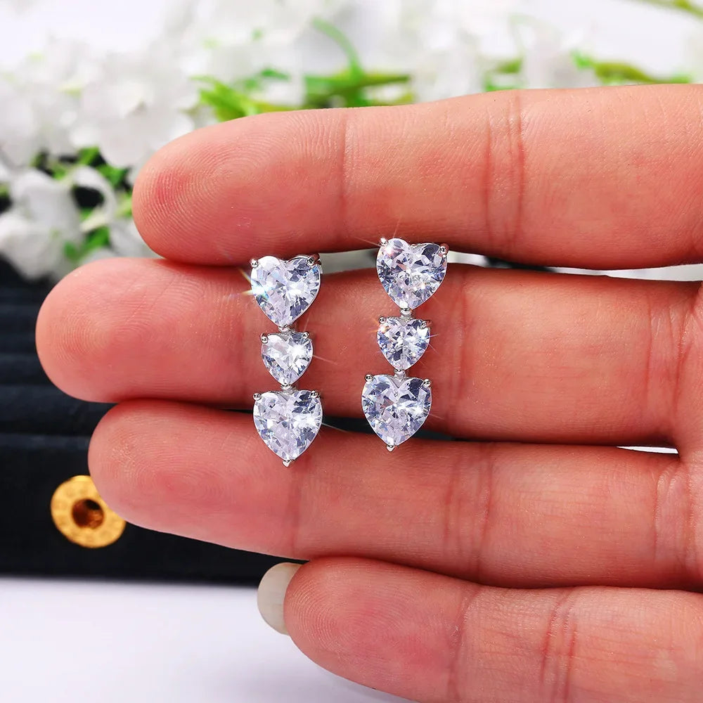 Glamorous Special Occasion CZ Earrings E1106 Bazaare Mart Rhinestone Earrings