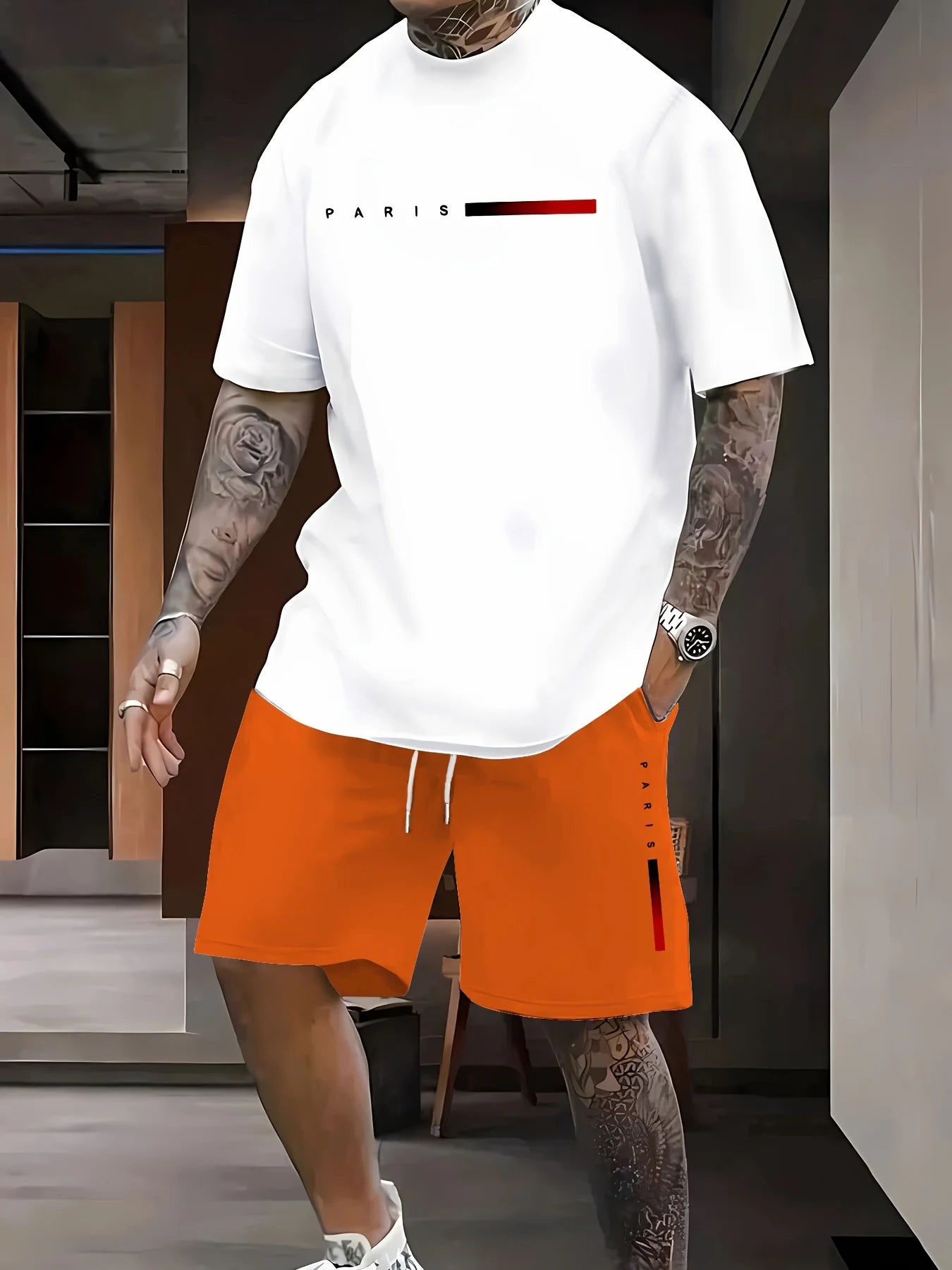 Men's T-Shirt and Shorts Set Bazaare Mart Shorts Set