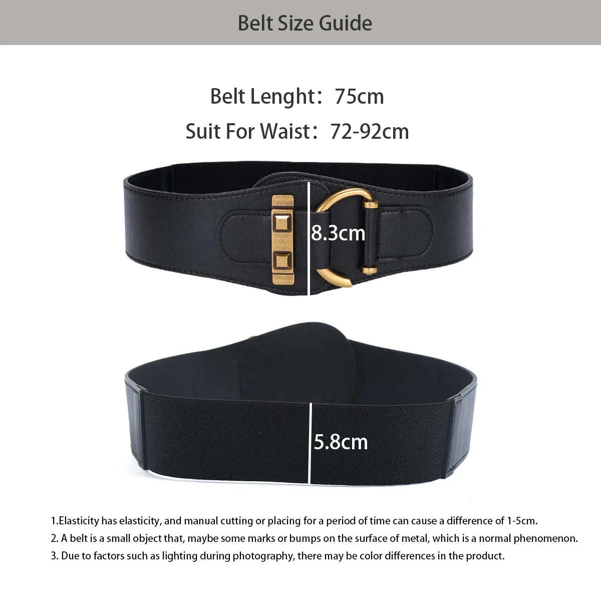 Wide High Quality Luxury Stretch Belt Bazaare Mart Wide High Quality Luxury Stretch Belt