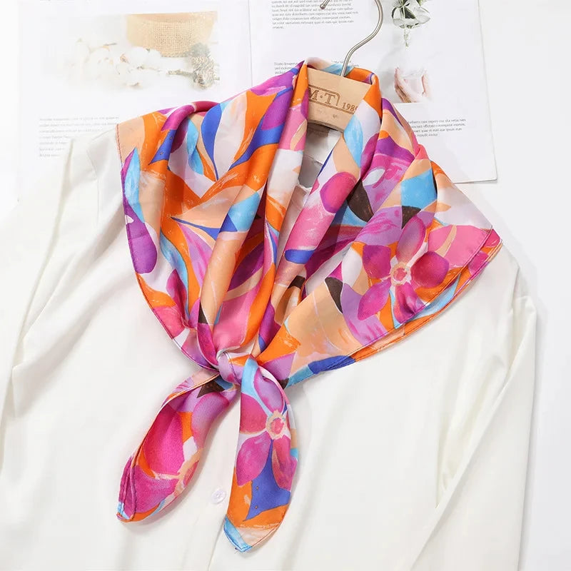 Pashmina Silk Scarf JNC072-03 70X70cm Bazaare Mart Silk Scarf