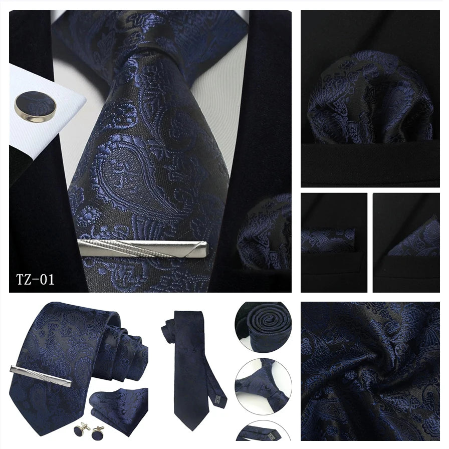 Silk Paisley 4pc Necktie Set