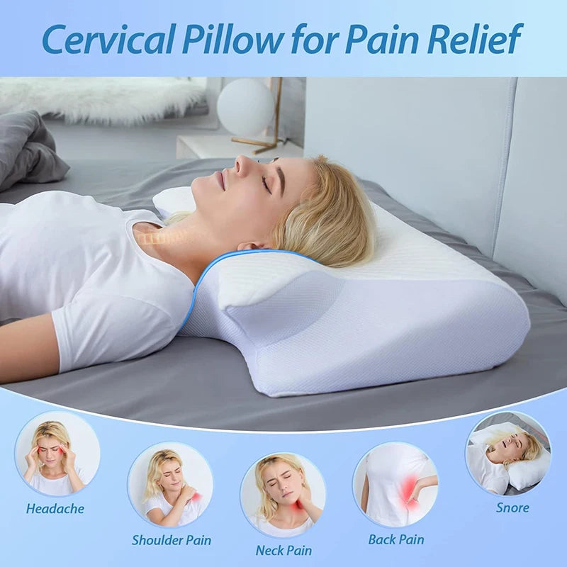 2 in 1 Ergonomic Contour Orthopedic Cervical Pillow