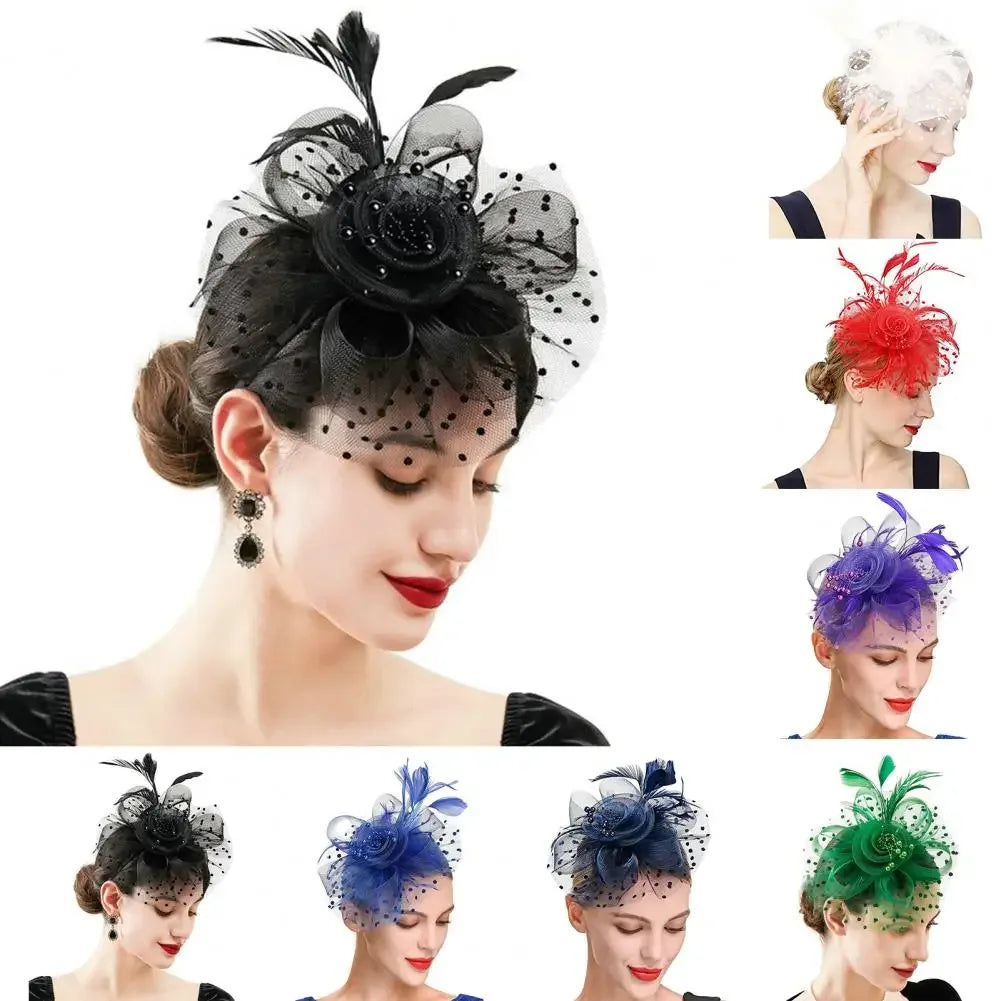 Mesh Dot Fascinator Hat - Bazaare Mart