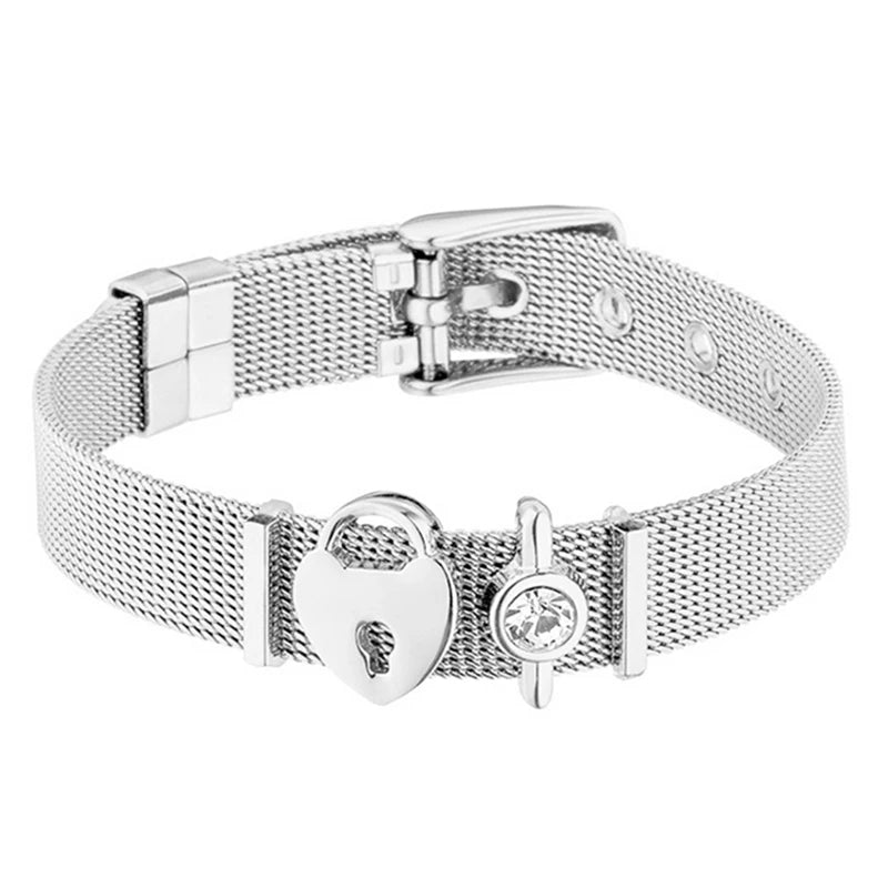 Nautical Stainless Steel Mesh Bracelet