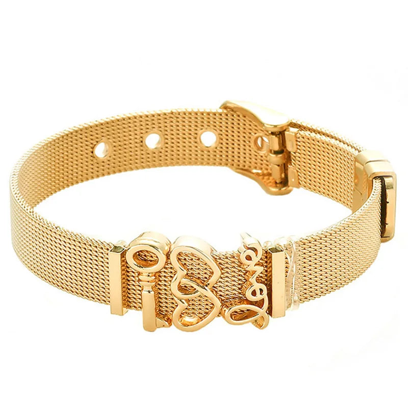 Nautical Stainless Steel Mesh Bracelet