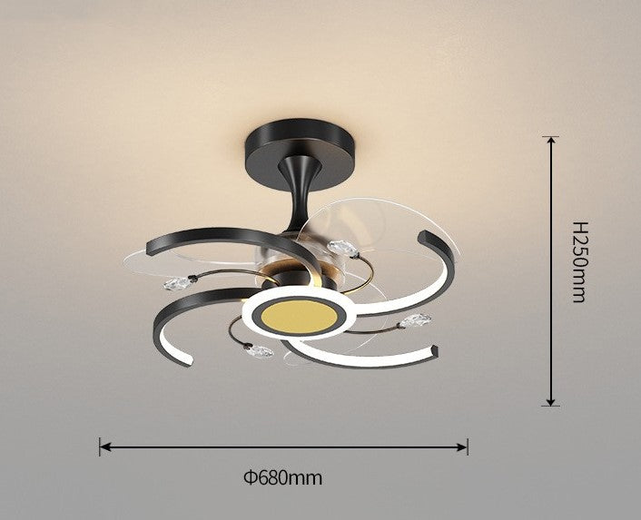 Modern Simple Ceiling Fan Lamp