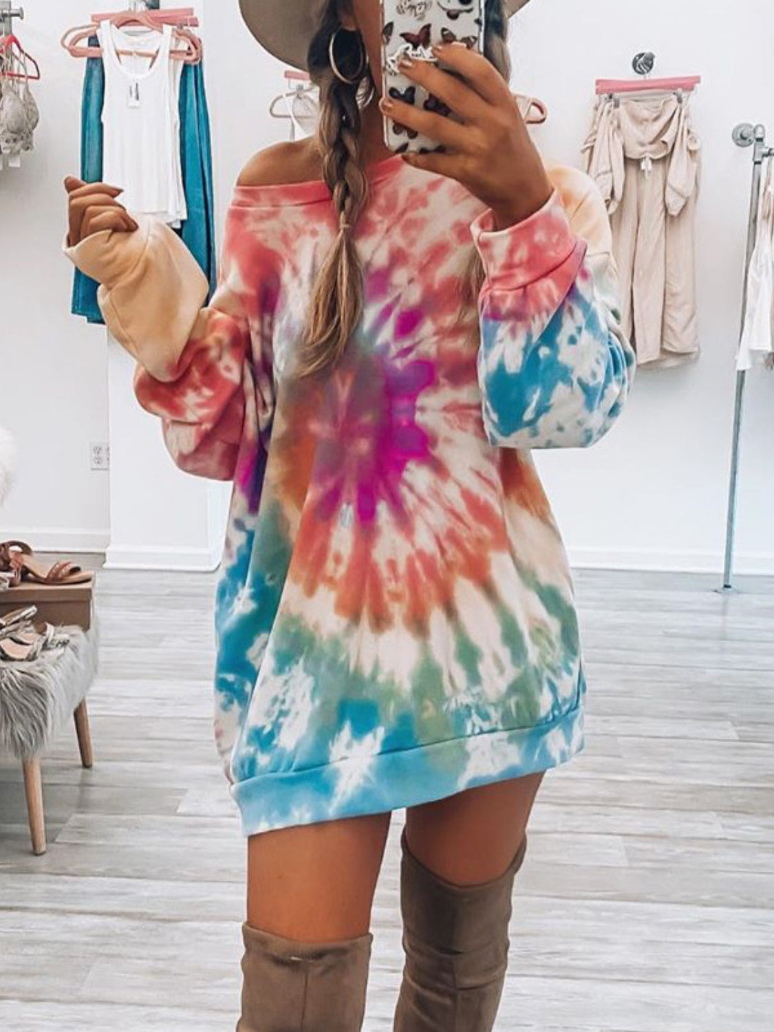 Tie-Dye Oversized Sweatshirt