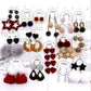 Trendy Hypoallergenic Stars & Hearts Earrings Bazaare Mart Cute Puff Trend Earrings