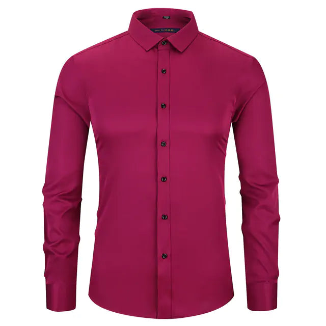 Anti-Wrinkle Men's Long Sleeve Shirt