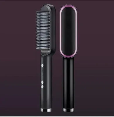 Electric Heated Hair Straightener Brush Bazaare Mart Hot Brush