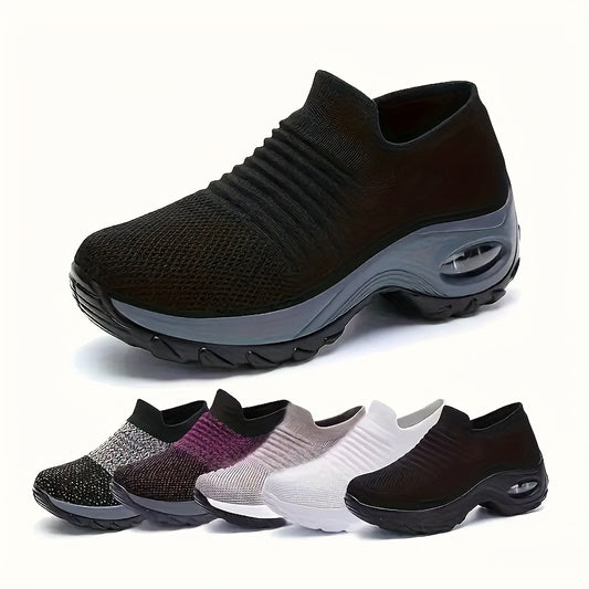 Women's Breathable Mesh Slip-On Sneakers