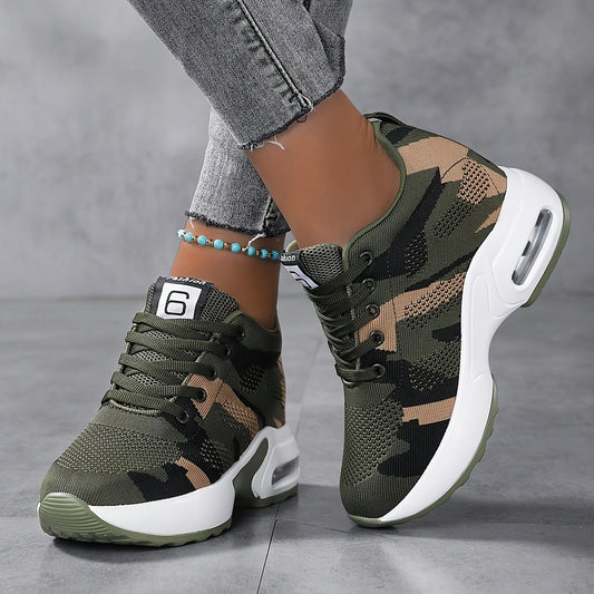 Women's Camo Breathable Mesh Sneakers