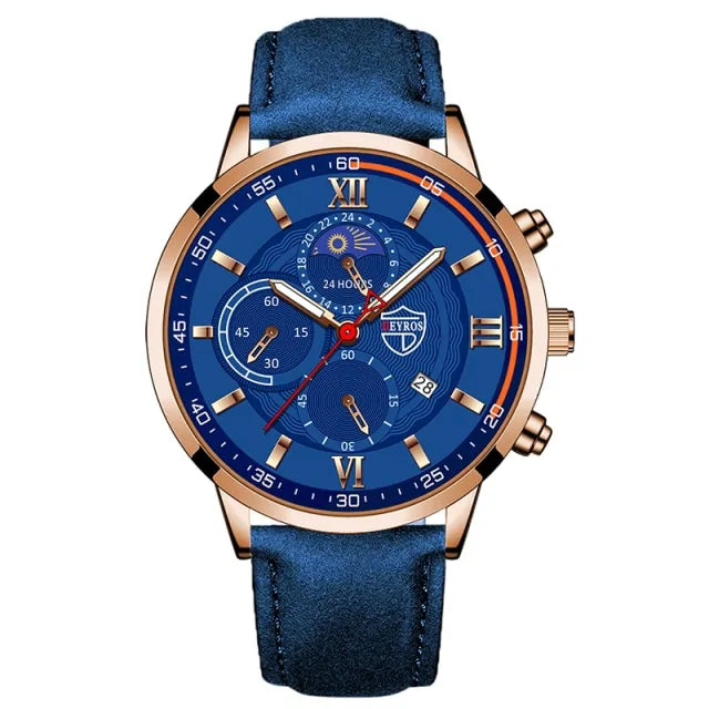 Men's Casual Leather Watch