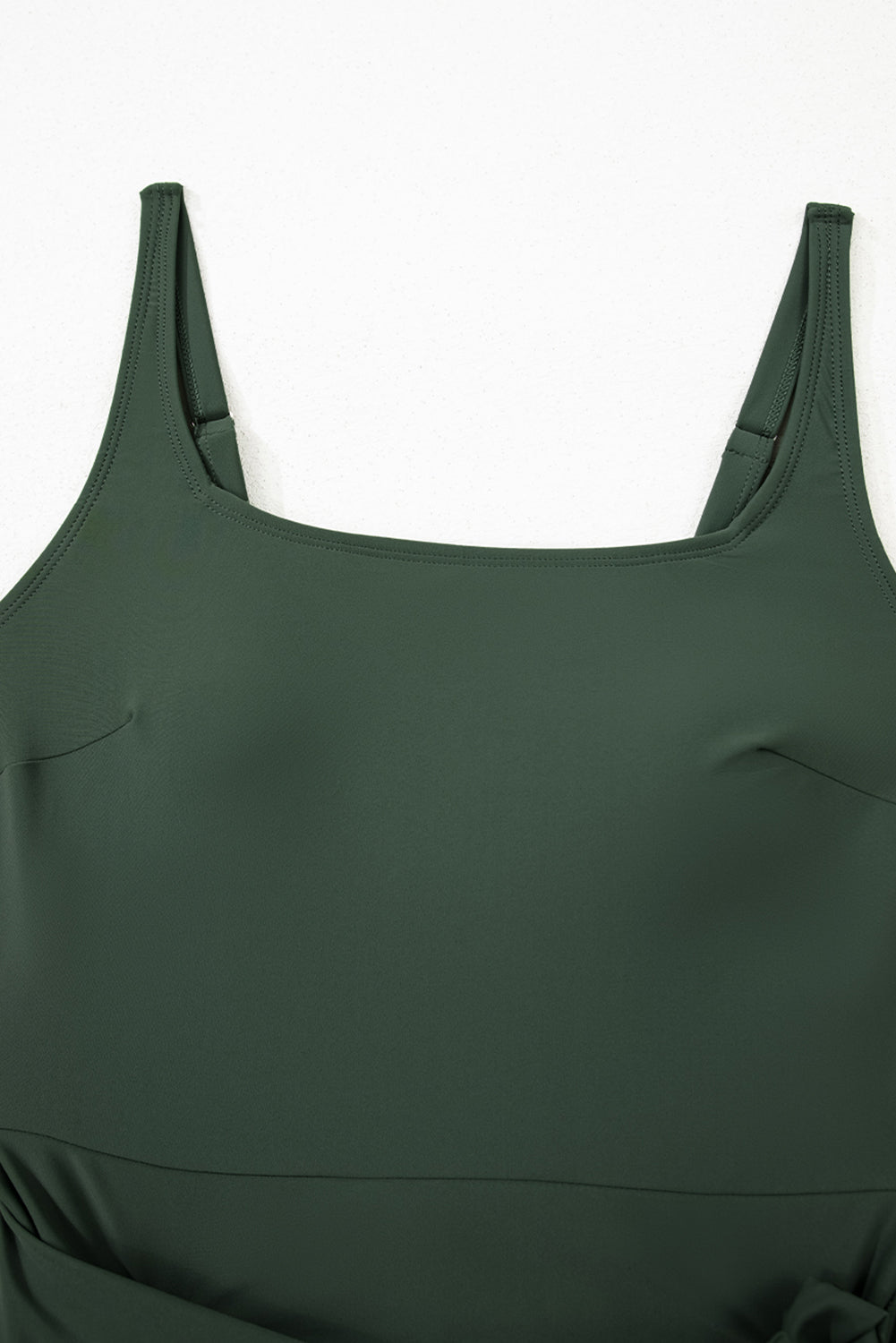 Army Green One Piece Swim Dress