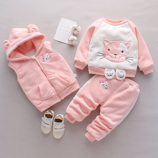 Children's Three-piece Winter Clothing Sets