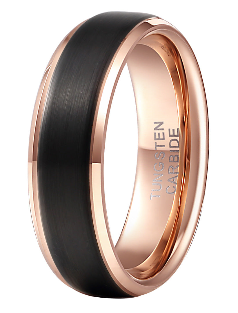 Men's Black Tungsten Steel Ring