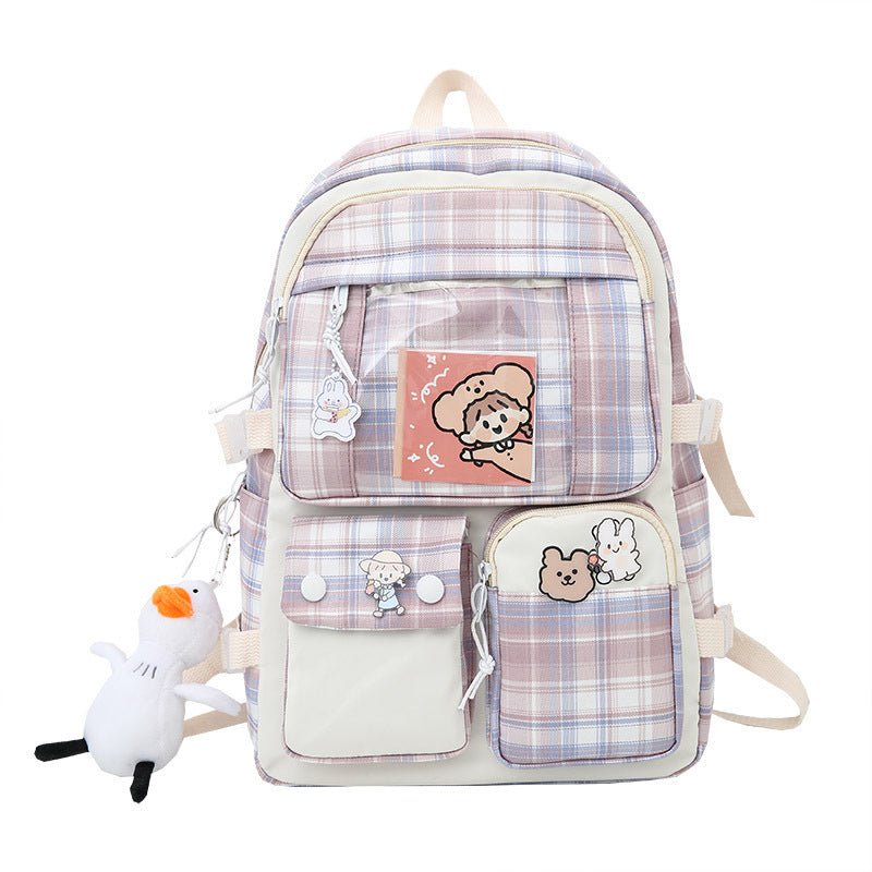 Plaid Junior High Backpacks