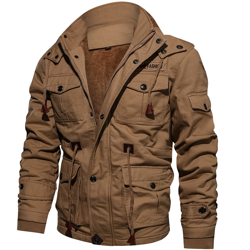 Men's Hooded Thermal Military Jacket