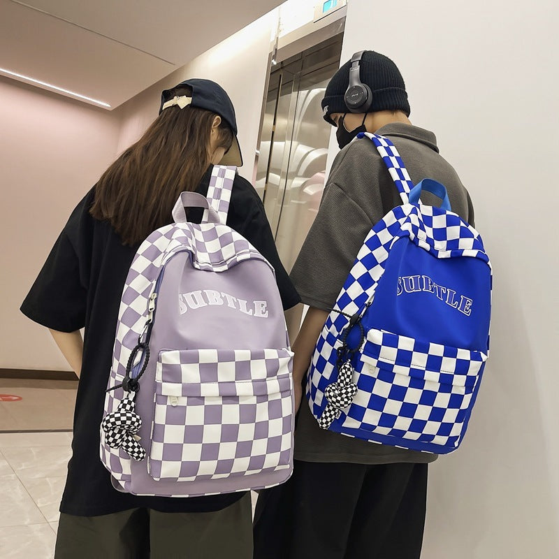 Trendy Checker Student Backpack